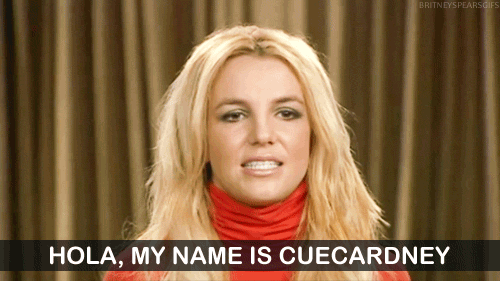 Image result for cue card britney gif