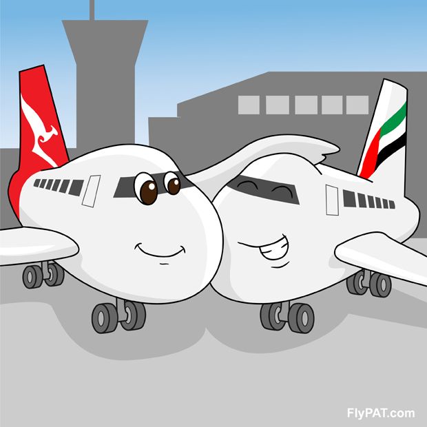 Image result for emirates flight cartoon