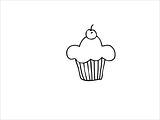 cupcake,digital stamp,cupcake freebie,freebie,digi stamp