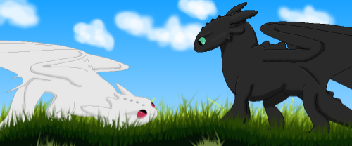 Toothless and The Rarity