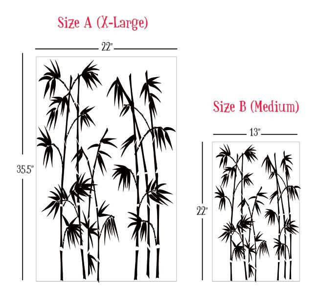 Vinyl Wall Decor Mural Decal Sticker BAMBOO TREE 069 eBay