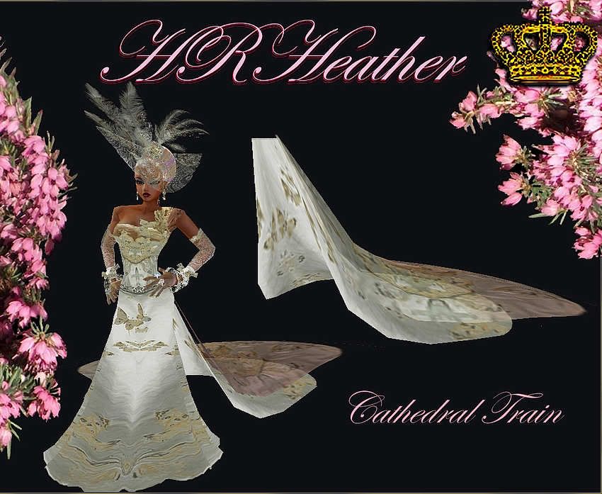 HRHeathers vintage Edwardian style satin, and lace full Cathedral wedding gown train that matches my Duchess satin butterfly bridal gown. Part of my Royal collection. Try before you buy. Please do return to my sales page to offer your kindly received comments on this product, and all of my products that you buy. Thank you in advance.