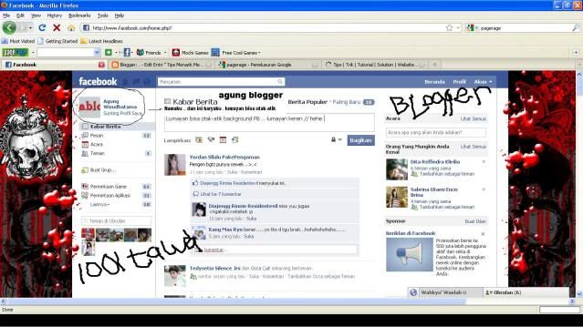 Layout FaceBook