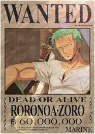 Zoro One Piece Wanted