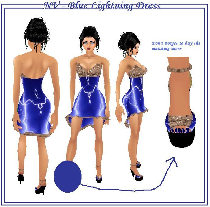 Nv- Blue lightning Dress