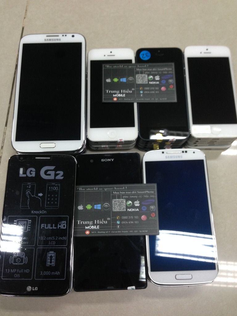 Quận 3 : S4 = 3tr5 : Note 2 = 3tr4 : G2 = 3tr4 : Sony Z =3tr3 : ip5=3tr9 hỗ trợ góp - 1