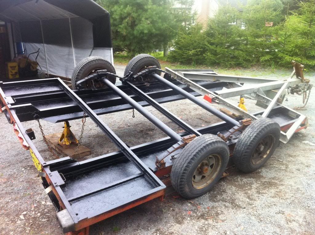 Flipping a trailer over for paint 4x4 and OffRoad Forum