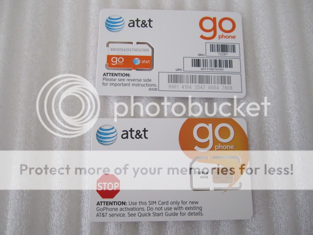 NEW at&t Go Phone Sim Card ATT Sim Card Never Activated  