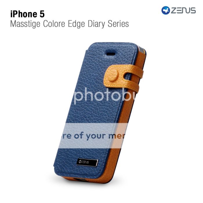 Navy Two Tone Protective Case Wallet for iPhone 5 Diary Series Credit