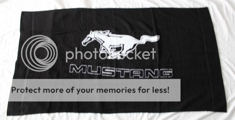   MUSTANG SERVIETTE DRAP DE PLAGE BAIN sac drapeau cobra saleen shelby