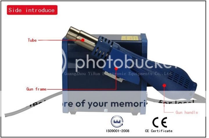 YH 899D SMD HOTAIR GUN REWORK SOLDERING IRON STATION 2 IN 1  