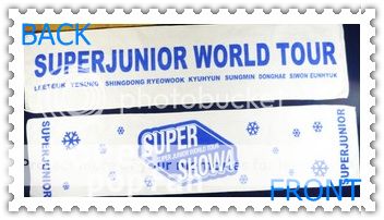 SJ SUPER JUNIOR WITH E.L.F SUPER SHOW4 KPOP WHITE BLUE TOWEL NEW 