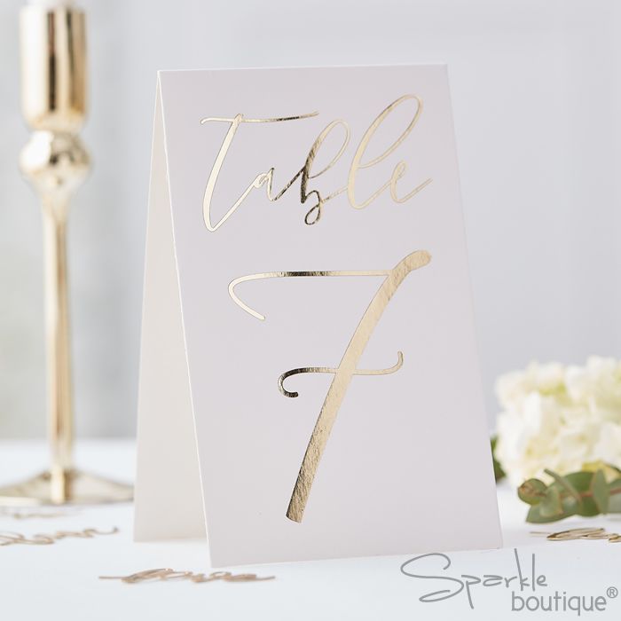 table number cards