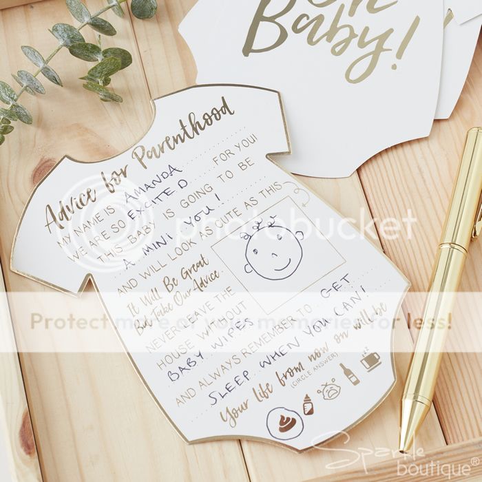ADVICE CARDS FOR PARENTS-TO-BE -Baby Shower Activity/Party ...