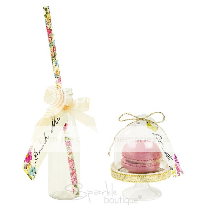 Alice Au Pays Des Merveilles Eat Drink Me Set Mini Gateau Domes Bouteilles Pailles Tea Party Ebay